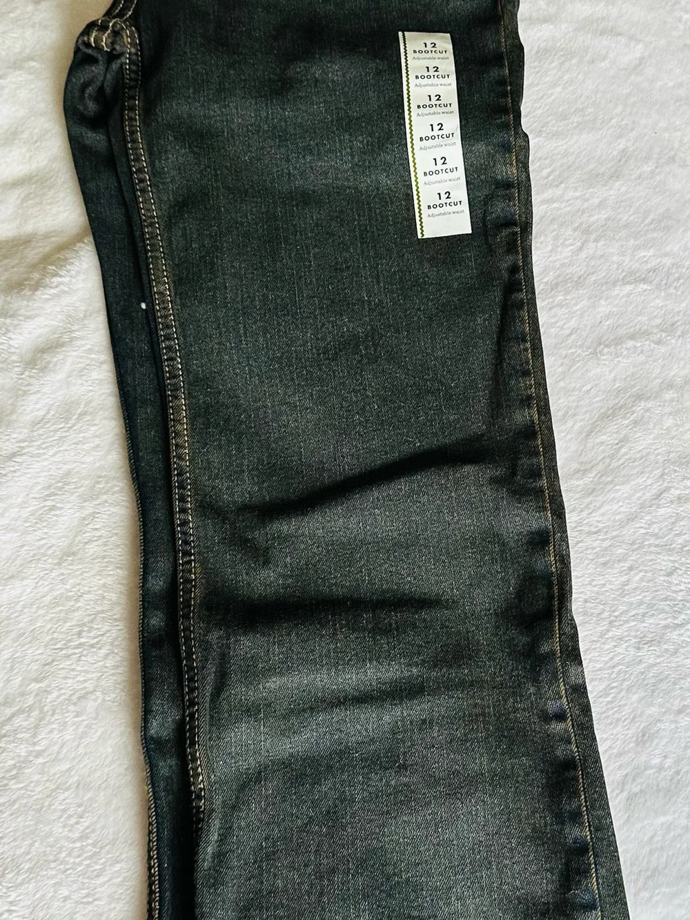 Cat & Jack Boys Bootcut Jeans - Dark Gray Wash